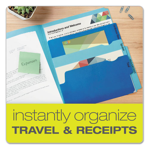 Divide It Up File Folders, 1-2-cut Tabs, Letter Size, Assorted, 24-pack