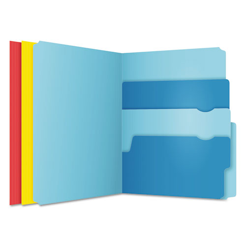 Divide It Up File Folders, 1-2-cut Tabs, Letter Size, Assorted, 24-pack