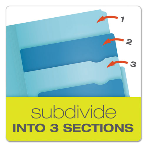 Divide It Up File Folders, 1-2-cut Tabs, Letter Size, Assorted, 12-pack