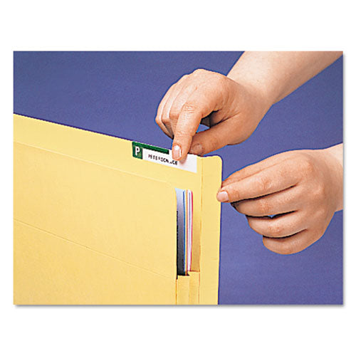 Convertible End Tab File Pockets, 1.75" Expansion, Letter Size, Manila, 25-box