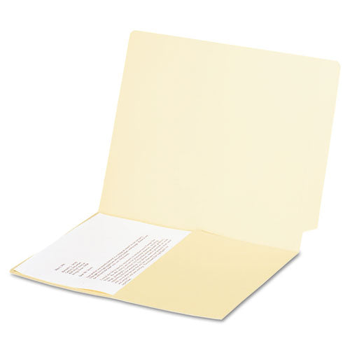 Manila End Tab Pocket Folder, Straight Tab, Letter Size, 50-box