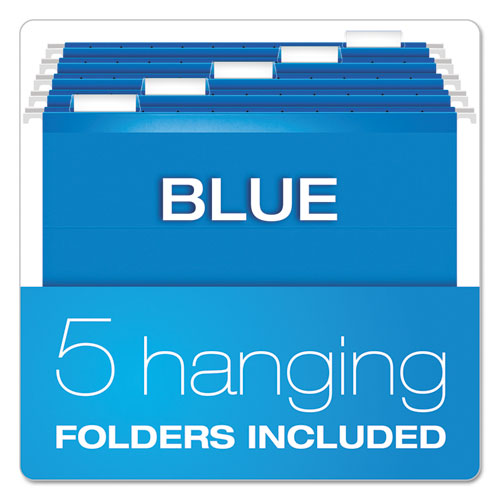 Desktop File W-hanging Folders, Letter, Plastic, 12 1-4 X 6 X 9 1-2, Granite