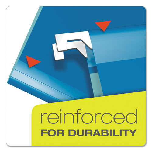 Extra Capacity Reinforced Hanging File Folders With Box Bottom, Letter Size, 1-5-cut Tab, Assorted, 25-box