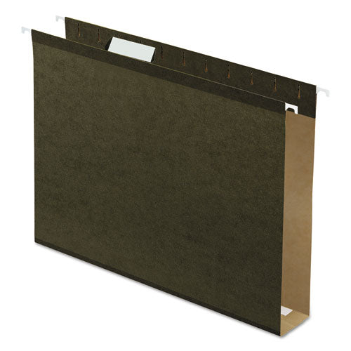 Extra Capacity Reinforced Hanging File Folders With Box Bottom, Letter Size, 1-5-cut Tab, Assorted, 25-box