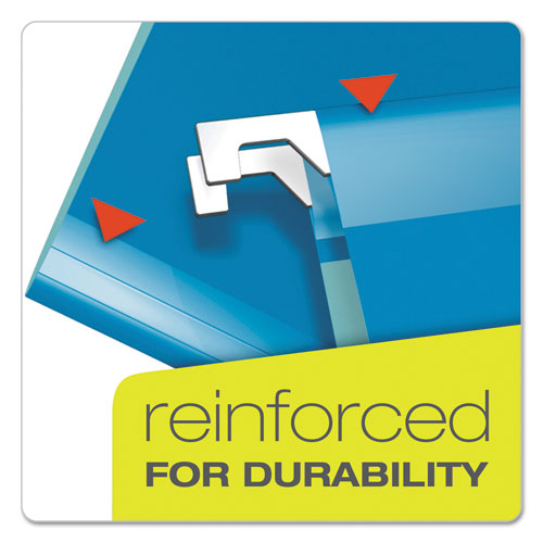 Extra Capacity Reinforced Hanging File Folders With Box Bottom, Legal Size, 1-5-cut Tab, Assorted, 25-box