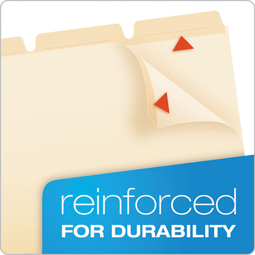 Ready-tab Reinforced File Folders, 1-3-cut Tabs, Letter Size, Manila, 50-pack