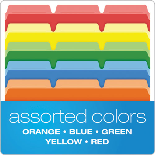Ready-tab Reinforced File Folders, 1-3-cut Tabs, Letter Size, Assorted, 50-pack