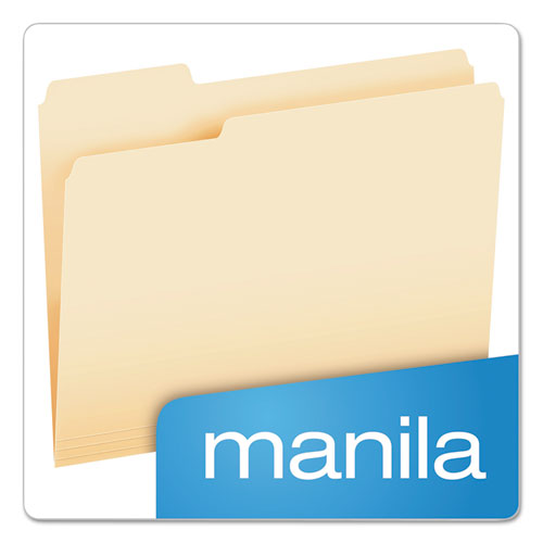 Cutless File Folders, 1-3-cut Tabs, Letter Size, Manila, 100-box