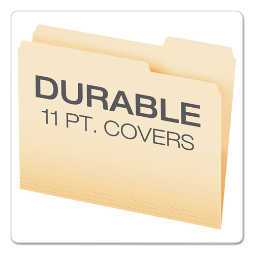 Cutless File Folders, 1-3-cut Tabs, Letter Size, Manila, 100-box