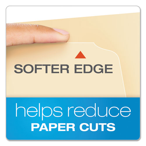 Cutless-watershed File Folders, 1-3-cut Tabs, Letter Size, Manila, 100-box
