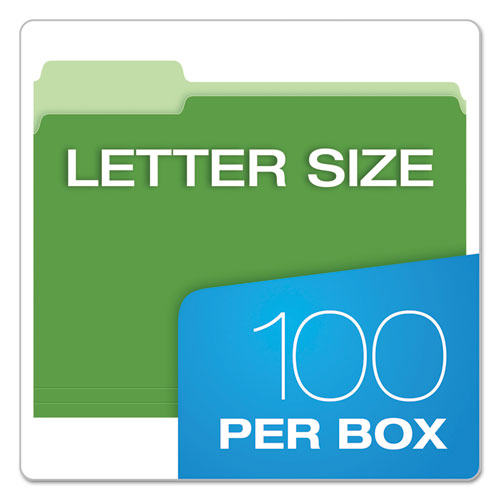 Cutless File Folders, 1-3-cut Tabs, Letter Size, Assorted, 100-box
