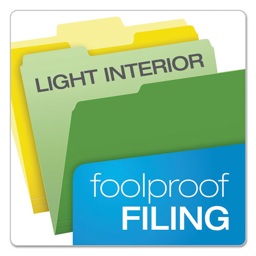 Cutless File Folders, 1-3-cut Tabs, Letter Size, Assorted, 100-box