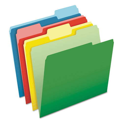 Cutless File Folders, 1-3-cut Tabs, Letter Size, Assorted, 100-box