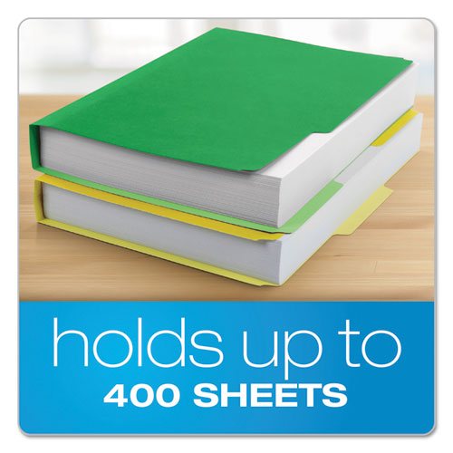 Double Stuff File Folders, 1-3-cut Tabs, Letter Size, Assorted, 50-pack