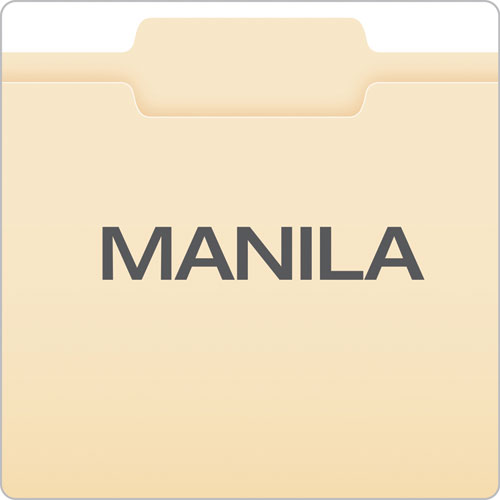Manila File Folders, 1-3-cut Tabs, Center Position, Letter Size, 100-box