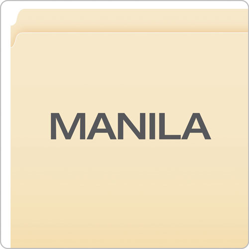 Manila File Folders, Straight Tab, Letter Size, 100-box