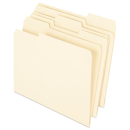 Earthwise By 100% Recycled Manila File Folders, 1-3-cut Tabs, Legal Size, 100-box