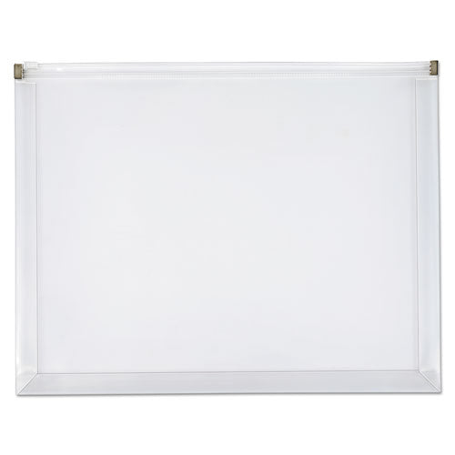 Poly Zip Envelope, Zipper Closure, 10 X 13, Clear, 5-pack