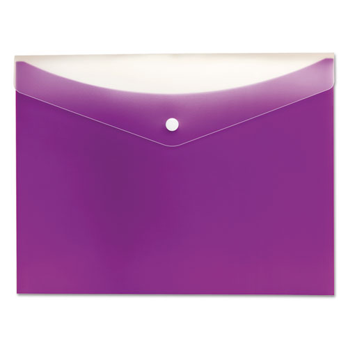 Poly Snap Envelope, Snap Closure, 8.5 X 11, Grape
