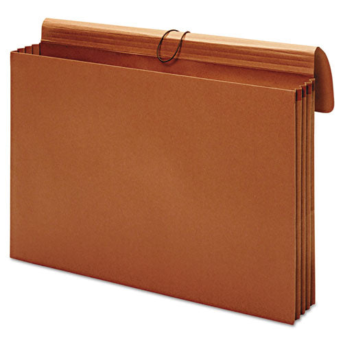 Expanding Wallet, 3.5" Expansion, 1 Section, Tabloid Size, Brown