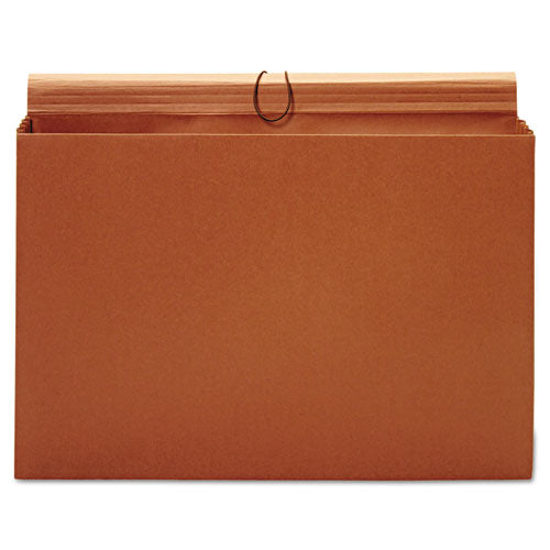 Expanding Wallet, 3.5" Expansion, 1 Section, Tabloid Size, Brown