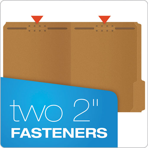 Kraft Folders With Two Fasteners, 1-3-cut Tabs, Letter Size, Kraft, 50-box