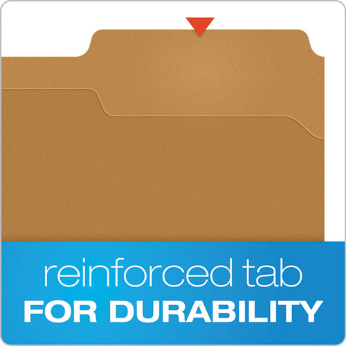 Kraft Folders With Two Fasteners, 1-3-cut Tabs, Letter Size, Kraft, 50-box