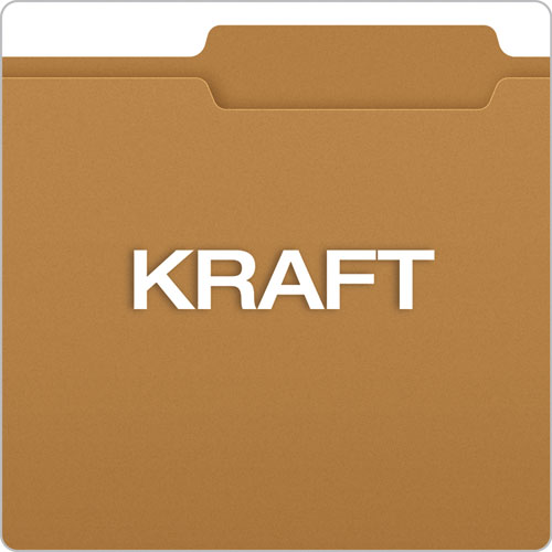Kraft Folders With Two Fasteners, 2-5-cut Tabs, Right Of Center, Letter Size, Kraft, 50-box