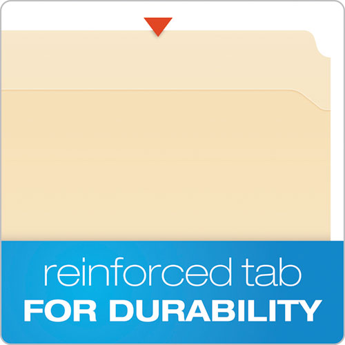 Manila Folders With One Fastener, Straight Tab, Letter Size, 50-box
