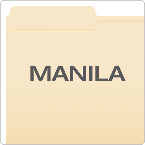 Manila Folders With One Fastener, 1-3-cut Tabs, Legal Size, 50-box