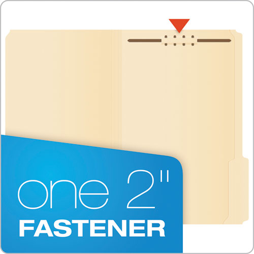 Manila Folders With One Fastener, 1-3-cut Tabs, Legal Size, 50-box