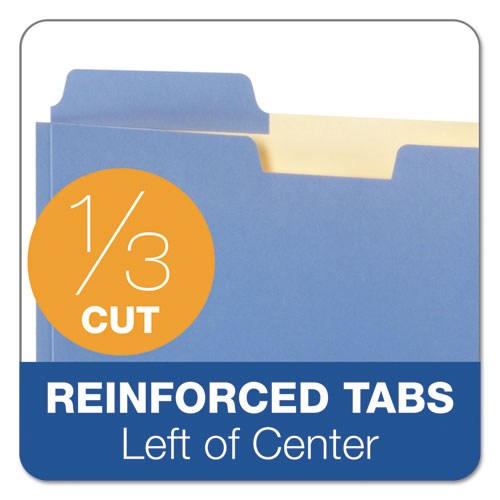 File Folder Pocket, 0.75" Expansion, Letter Size, Assorted, 10-pack