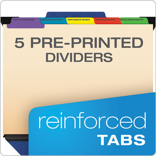 Hanging Style Personnel Folders, 1-3-cut Tabs, Center Position, Letter Size, Blue