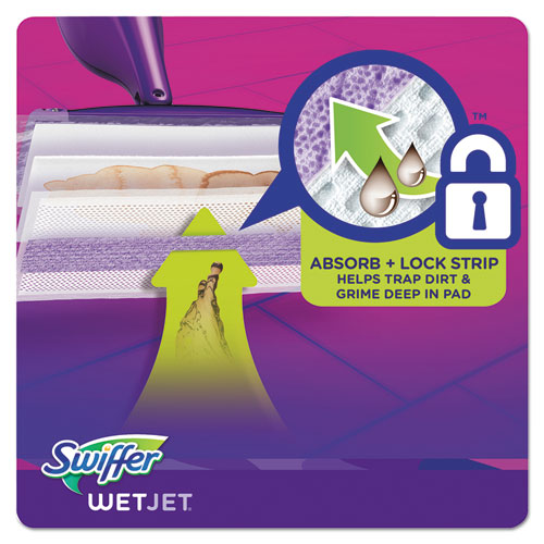 Wetjet System Refill Cloths, 11.3" X 5.4", White, 24-box, 4-ctn
