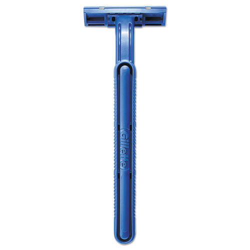 Goodnews Regular Disposable Razor, 2 Blades, Navy Blue, 10-pack, 10 Pack-carton
