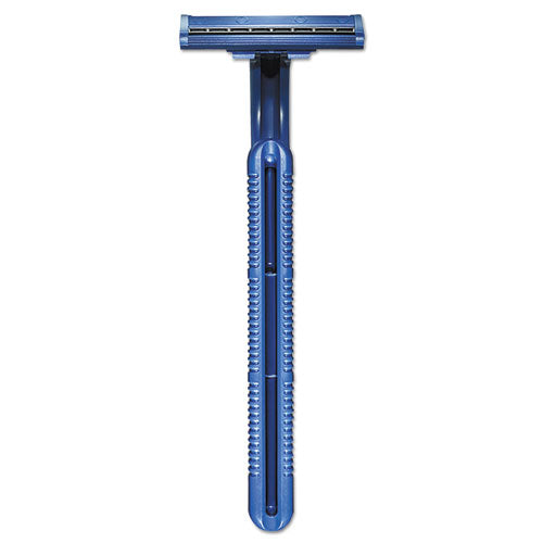 Goodnews Regular Disposable Razor, 2 Blades, Navy Blue, 10-pack, 10 Pack-carton