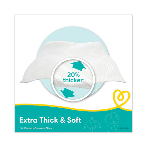 Sensitive Baby Wipes, White, Cotton, Unscented, 64-tub, 8 Tub-carton