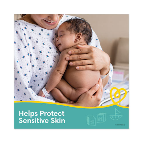 Sensitive Baby Wipes, White, Cotton, Unscented, 64-tub, 8 Tub-carton