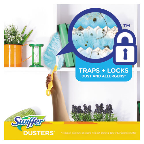 Refill Dusters, Dust Lock Fiber, Light Blue, Lavender Vanilla Scent, 10-box