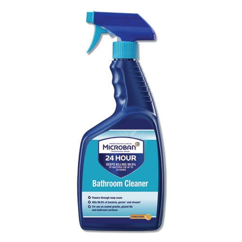 24-hour Disinfectant Bathroom Cleaner, Citrus, 32 Oz Spray Bottle, 6-carton