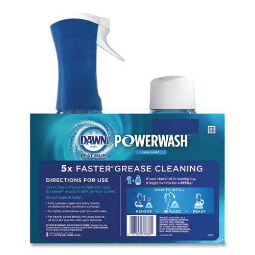 Platinum Powerwash Dish Spray, Fresh, 16 Oz Spray Bottle, 2-pack