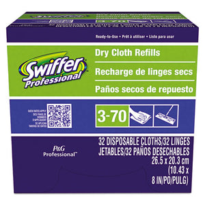 Dry Refill Cloths, White, 10 5-8" X 8", 32-box, 6 Boxes-carton