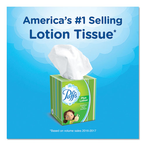 Plus Lotion Facial Tissue, 1-ply, White, 56 Sheets-box, 24 Boxes-carton