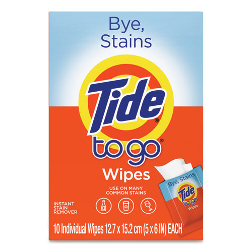 To Go Instant Stain Remover Wipes, 6 X 5, Scented, 10-box