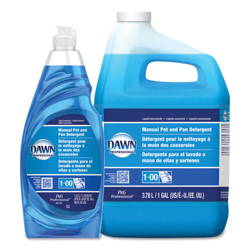 Manual Pot-pan Dish Detergent, Lemon, 38 Oz Bottle, 8-carton