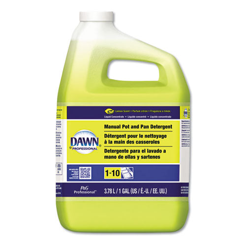 Manual Pot-pan Dish Detergent, Lemon, 4-carton