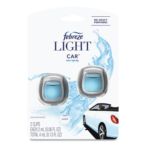 Car Air Freshener, Sea Spray, 2 Ml Clip, 2-pack, 8 Packs-carton