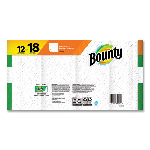 Kitchen Roll Paper Towels, 2-ply, White, 48 Sheets-single Plus Roll, 12 Rolls-carton