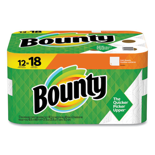 Kitchen Roll Paper Towels, 2-ply, White, 48 Sheets-single Plus Roll, 12 Rolls-carton