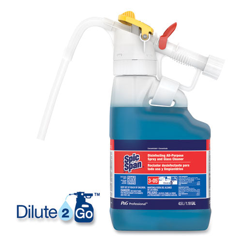 Dilute 2 Go, Spic And Span Disinfecting All-purpose Spray And Glass Cleaner, Fresh Scent, , 4.5 L Jug, 1-carton